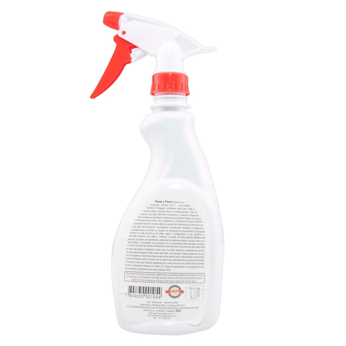 BEST GARDEN - Fertilizante líquido para rosas y flores 450ml
