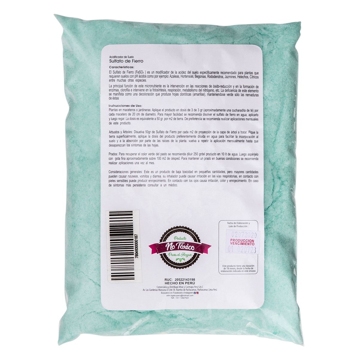 BEST GARDEN - Sulfato de fierro 1Kg