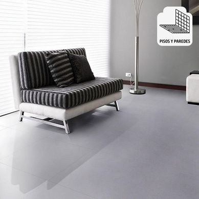 Gres Porcelanico Oxford Plata Rstico 60x60cm para piso o pared