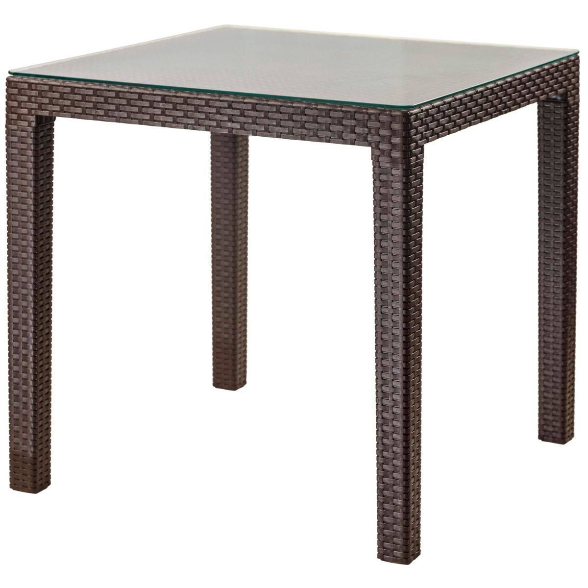 REYPLAST - Mesa Tavarua con Vidrio 95x95cm