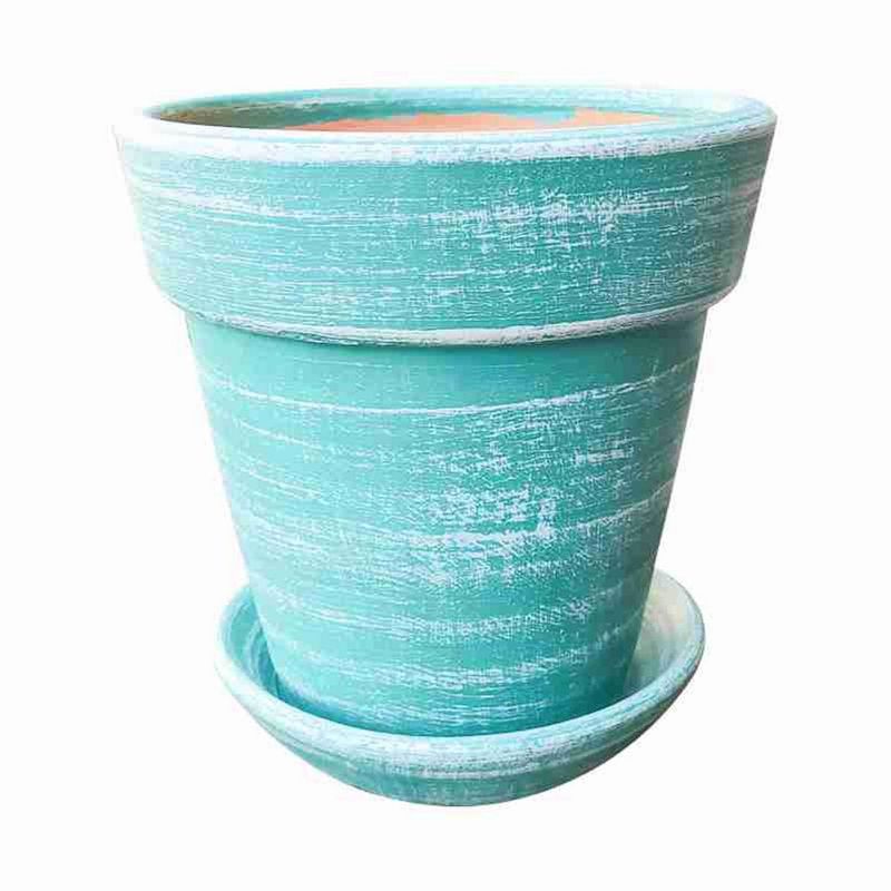 FAMA - Balde con filo 18cm verde agua con plato