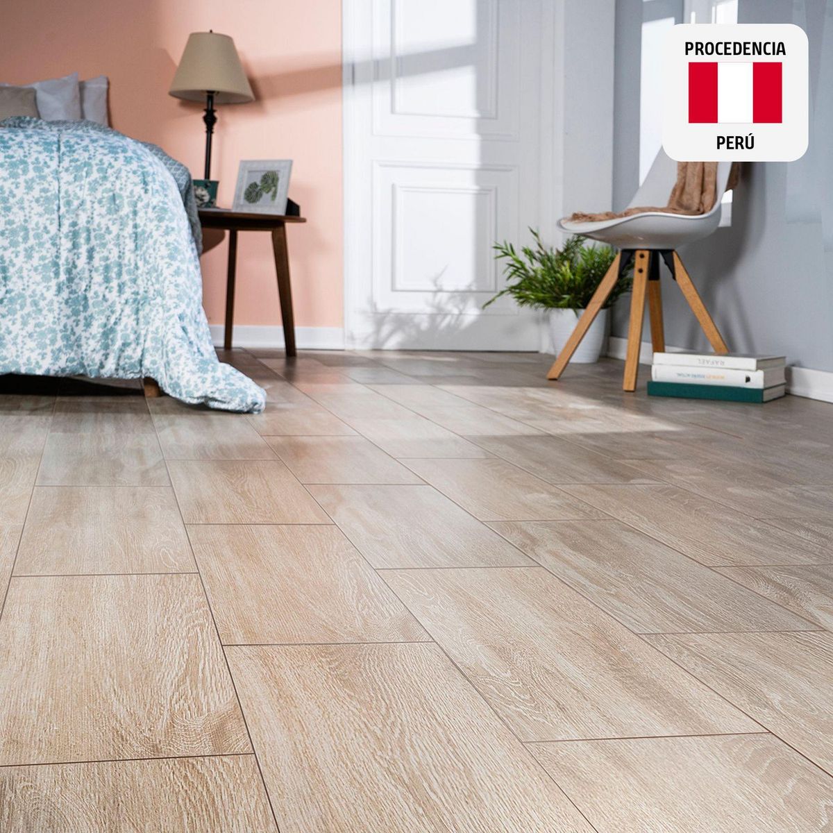 SAN LORENZO - Cerámica Beige 21x62 Maderadas Mate 1.61 m2