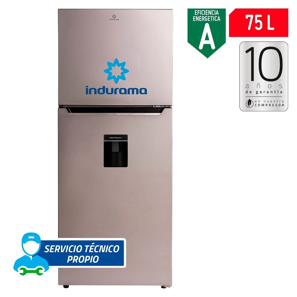 INDURAMA - Refrigeradora Indurama 319 Lt Top Freezer RI-429D Croma