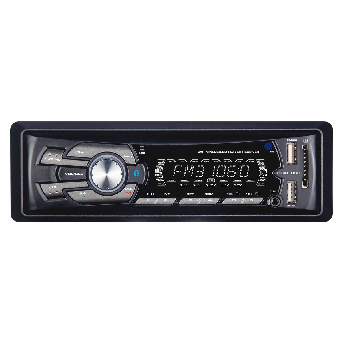 DAIRU - Autoradio Dairu DL-1200bt con Bluetooth Negro