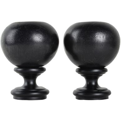 Terminal Curvo negro 19mm