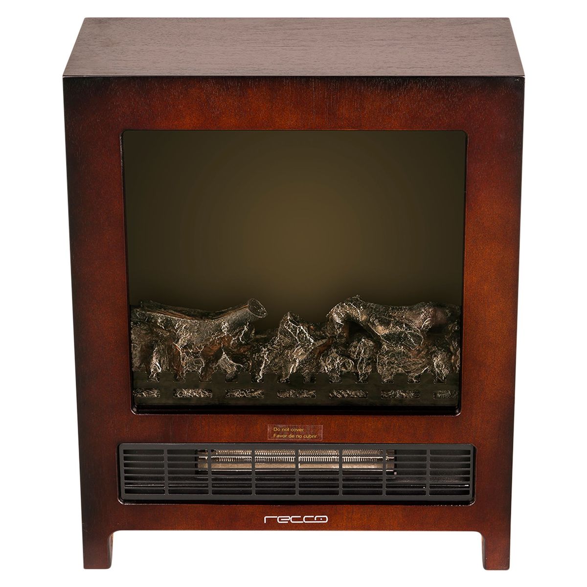 RECCO - Chimenea Recco Eléctrica 1500W 50m2 BLT-999T-1-M Marrón