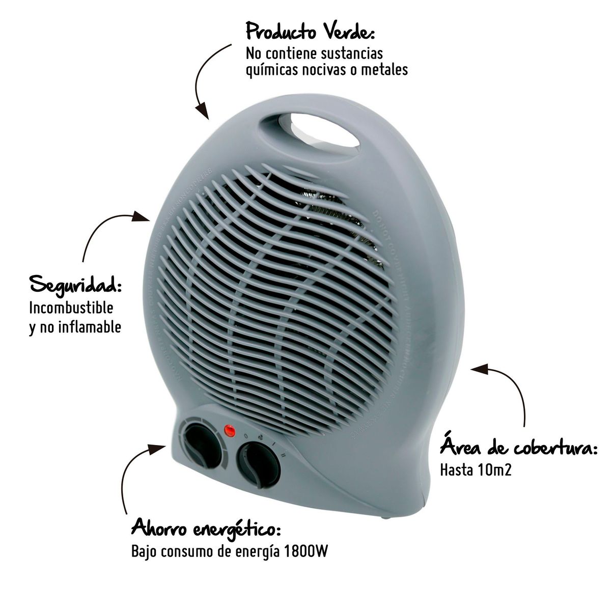 RECCO - Termoventilador Recco 1800W FH04-10C