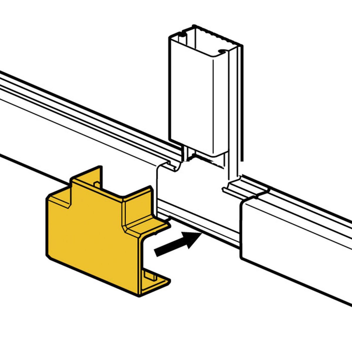 LEGRAND - Derivación T 60 X 20mm Legrand
