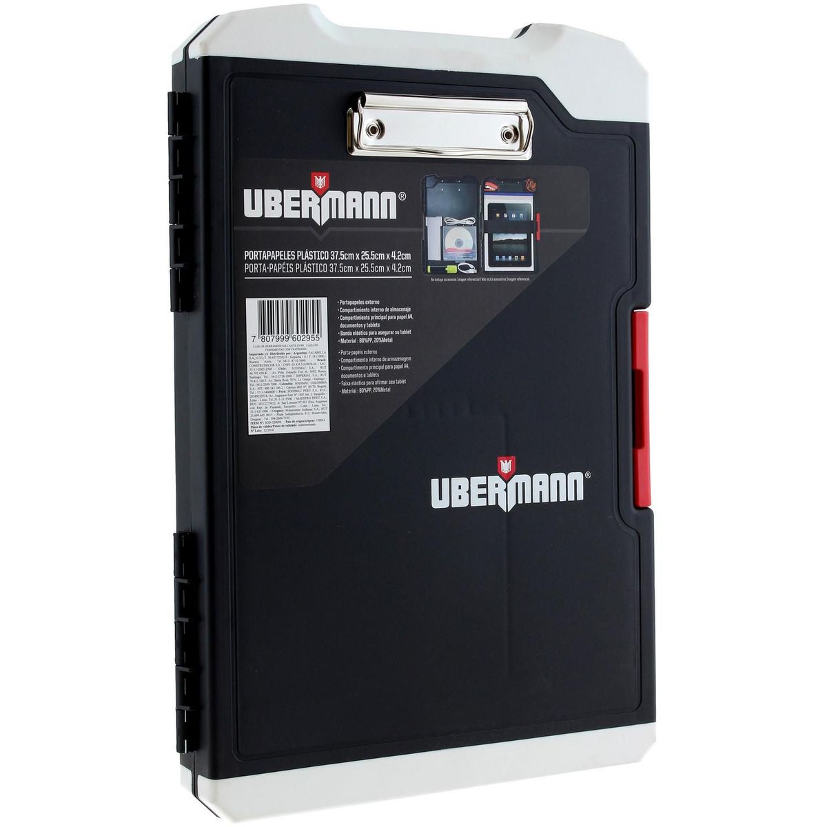 UBERMANN - Portapapeles PLST 30X26X4CM