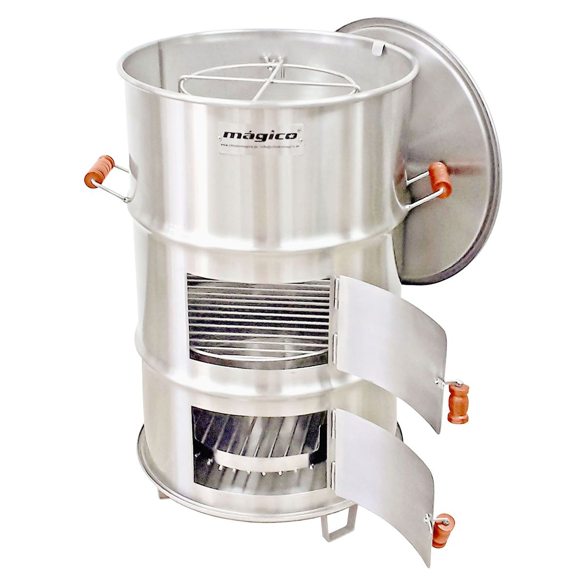 GENERICO - Cilindro Parrillero Inoxidable Mediano 30 galones