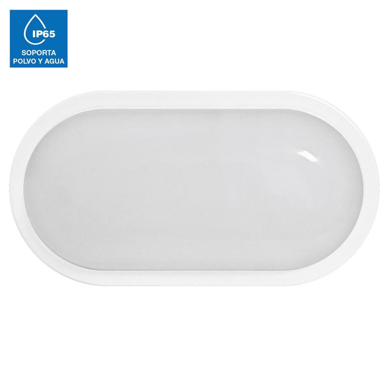 LIGHTECH - Aplique Exterior LED Ovalada 15W IP65 Blanco Luz Blanca