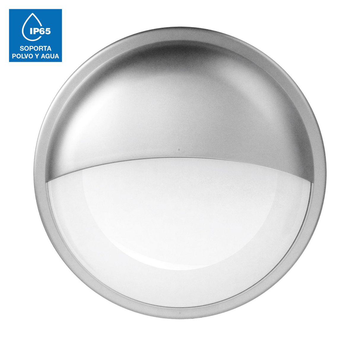 LIGHTECH - Aplique Exterior LED Capucha 20W IP65 Silver Luz Blanca