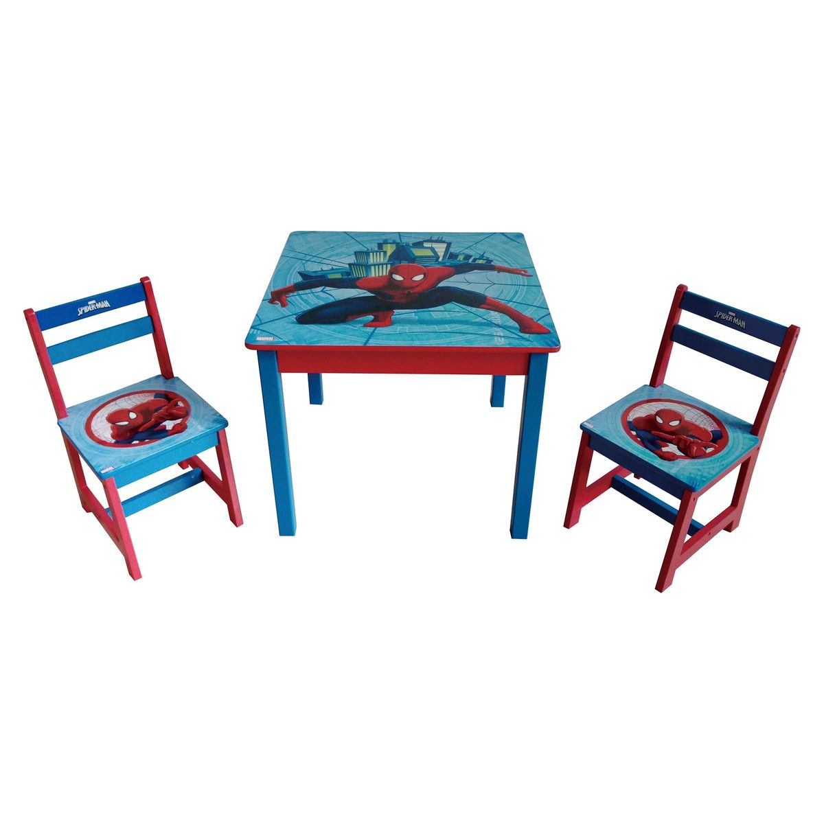 MARVEL - Set Mesa + 2 sillas Spiderman
