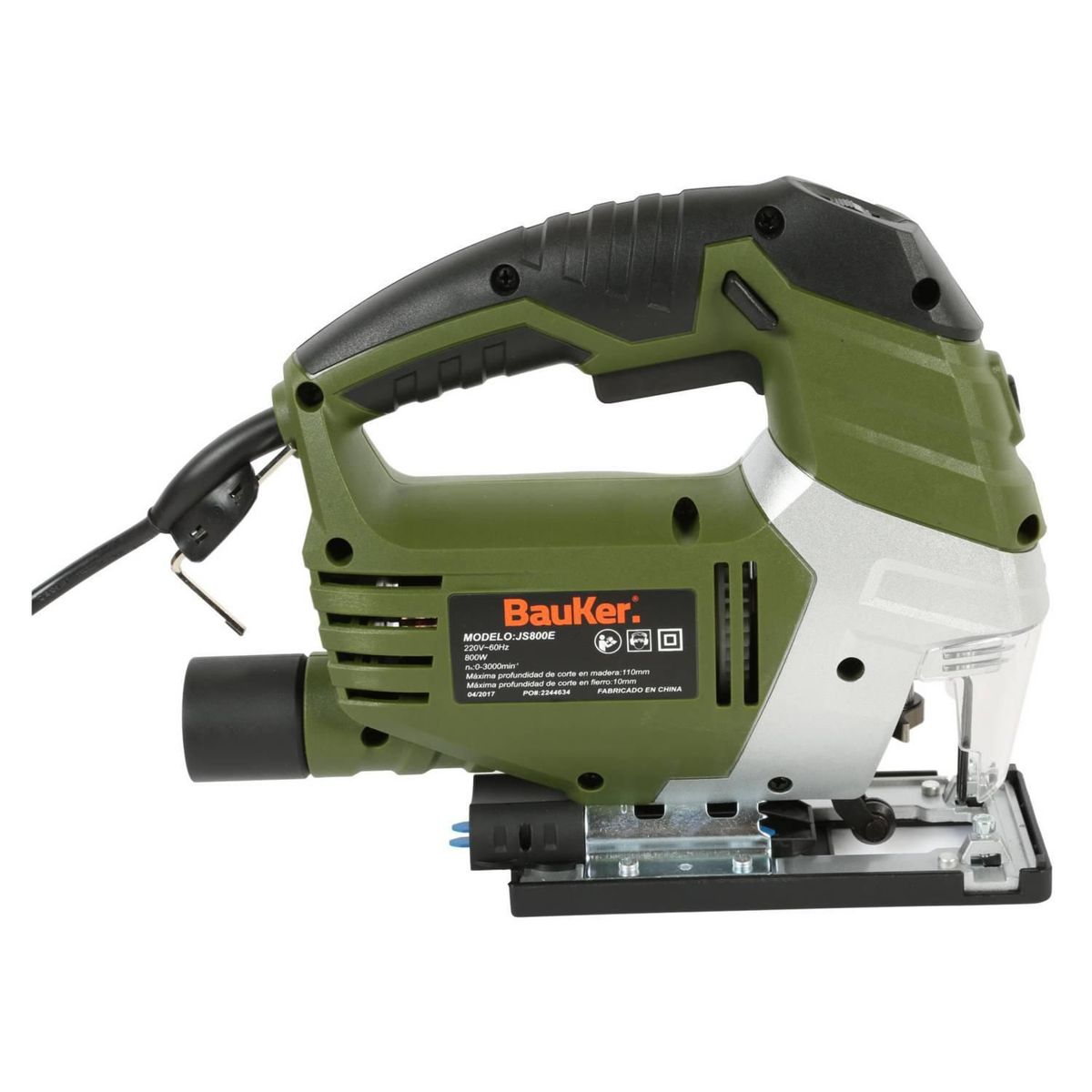 BAUKER - Sierra Caladora Eléctrica Bauker JS800E 800W + Hoja de Calar