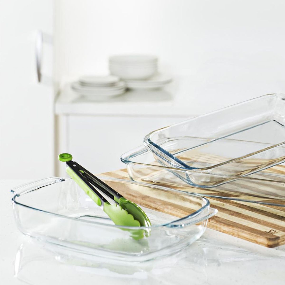 CASA BONITA - Asadera Rectangular 2.9L C/Pinza 23cm