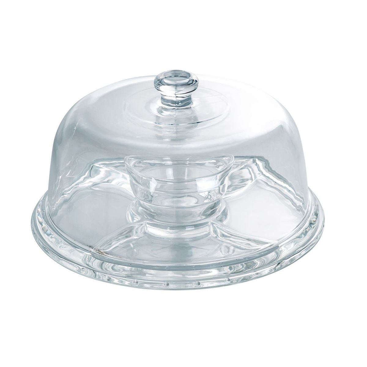 JUST HOME COLLECTION - Bandeja con tapa de vidrio