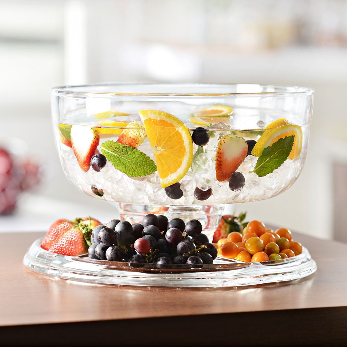 JUST HOME COLLECTION - Bandeja con tapa de vidrio