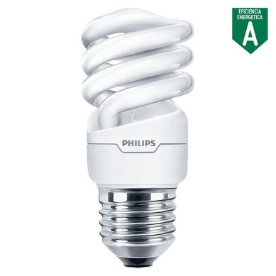 Foco Ahorrador Mini Espiral E27 12W Luz Amarilla