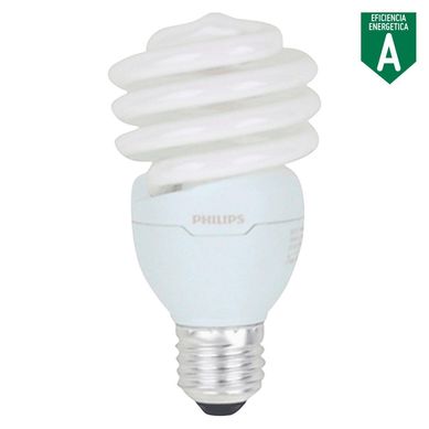 Foco Ahorrador Mini Espiral E27 23W Luz Amarilla