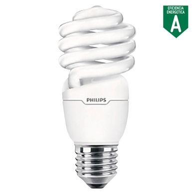 Foco Ahorrador Mini Espiral E27 23W Luz Blanca