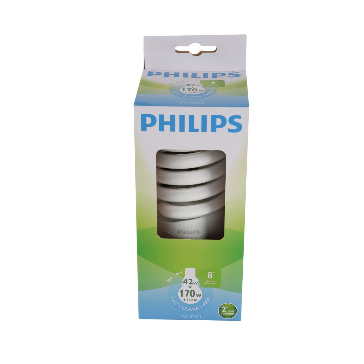 PHILIPS - Foco Ahorrador Espiral E27 42W Luz Blanca