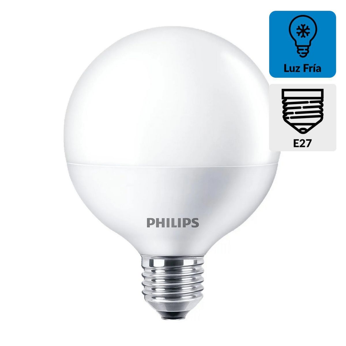 PHILIPS - Foco LED Bulbo Globo E27 13.5W Luz Blanca