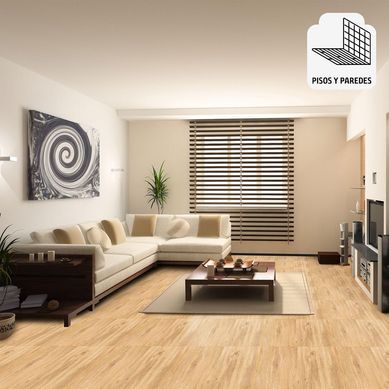 Cermica Beige Maderado 46X46cm 1.9m2 Oregon