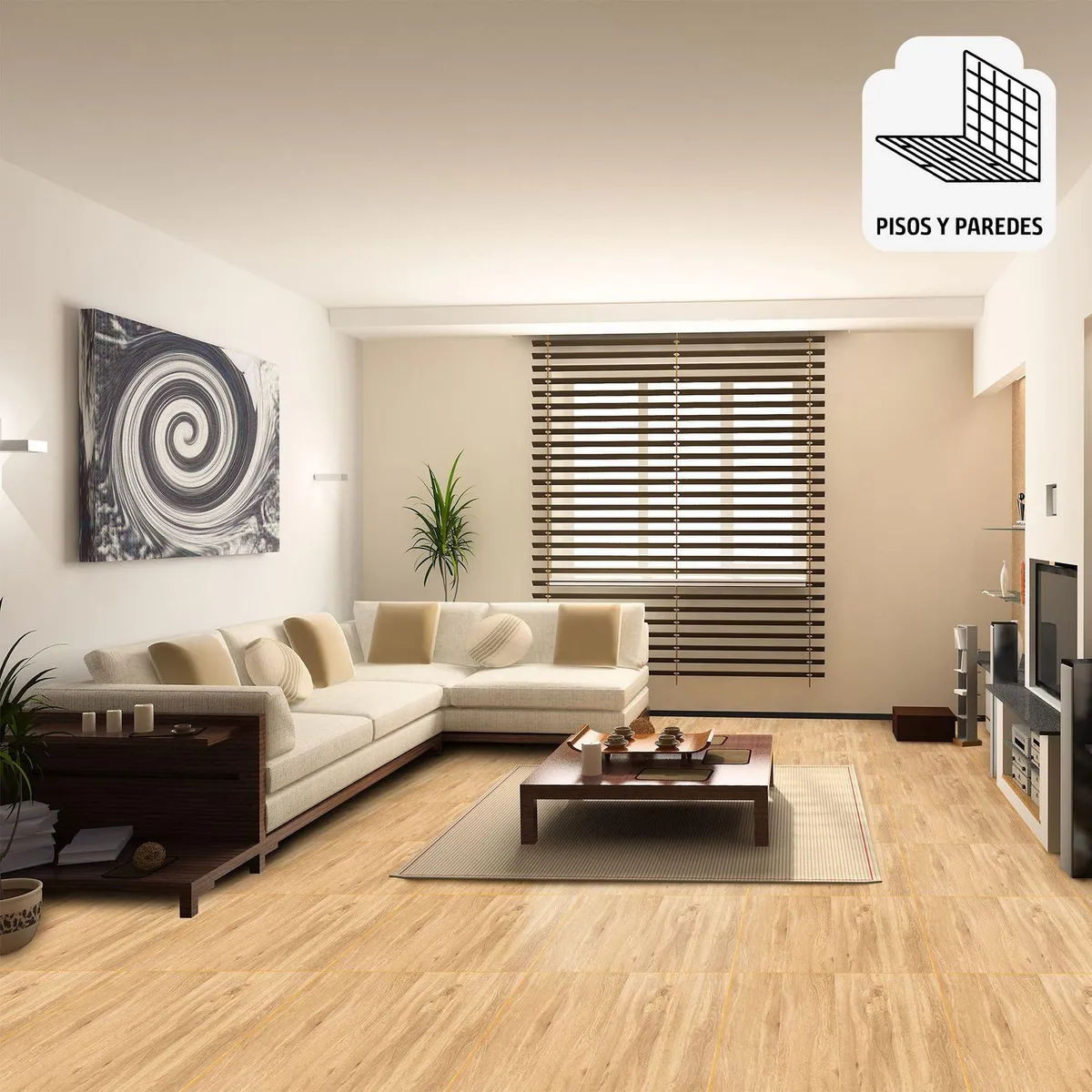 GALA - Cerámica Beige Maderado 46X46cm 1.9m2 Oregon