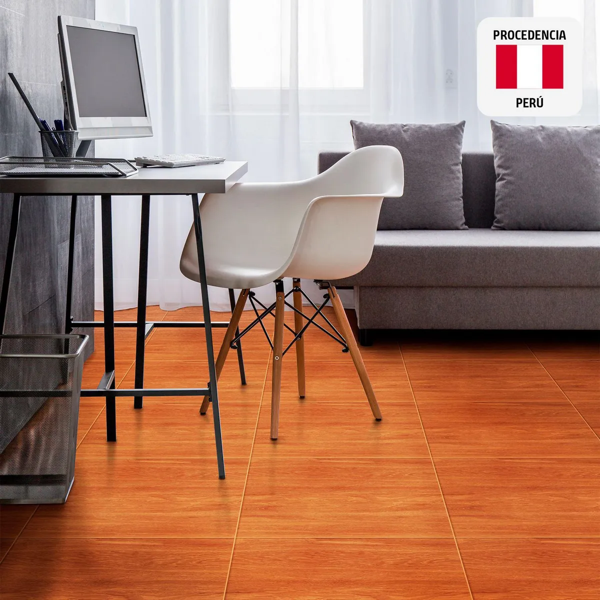 GALA - Cerámica Marrón Maderado 46X46cm 1.9m2 Siena