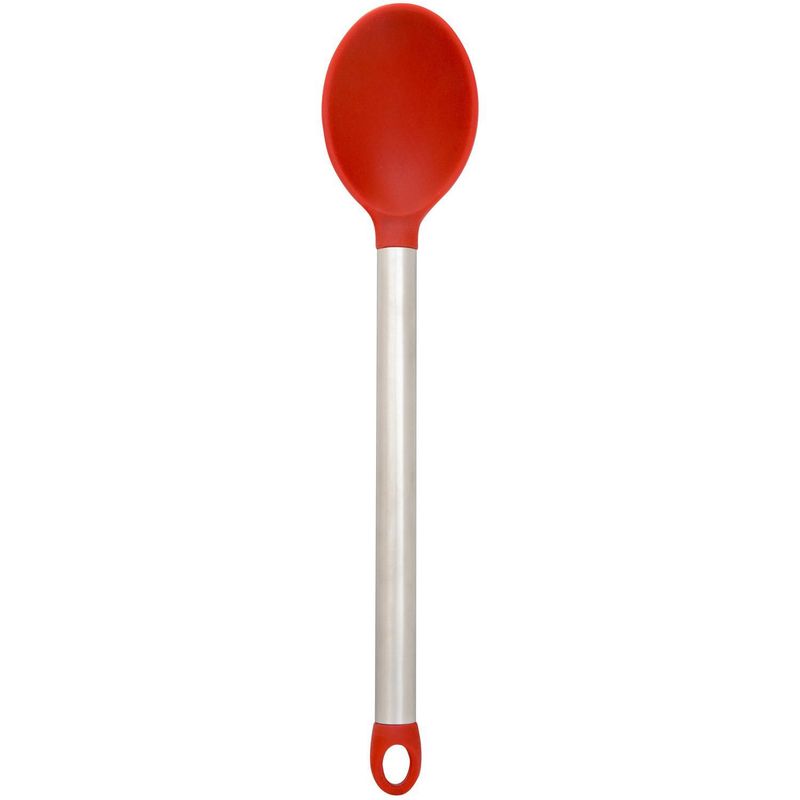 JUST HOME COLLECTION - Cuchara Acero Mango Rojo