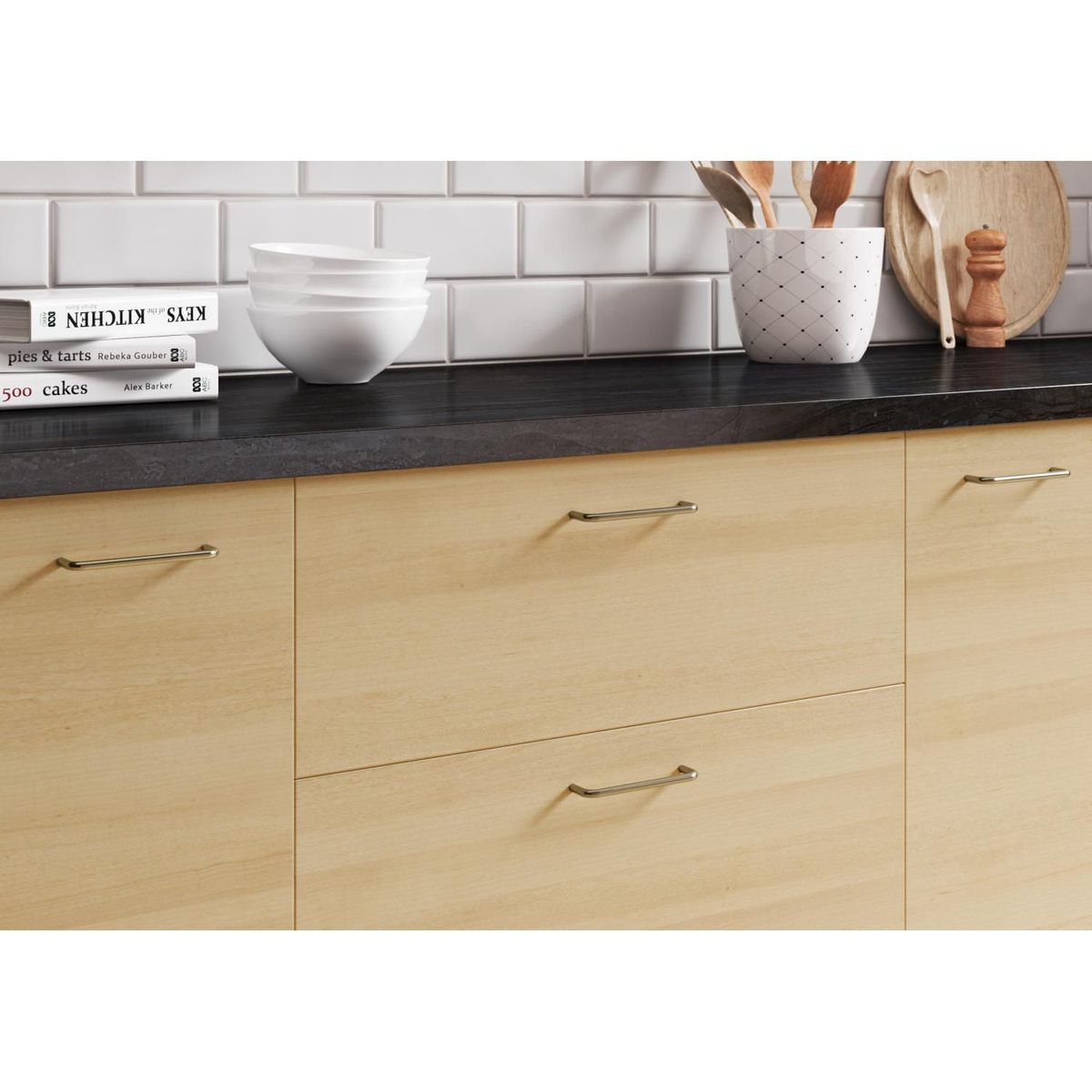 FIXSER - Jalador de Asa Níquel Cepillado US10 96 mm