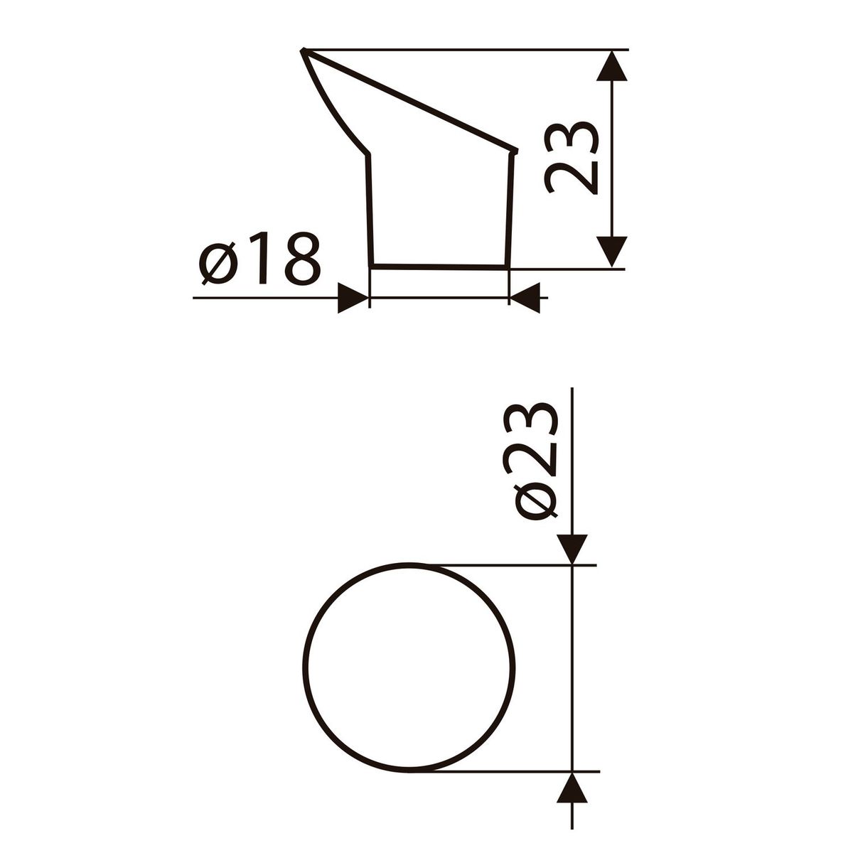 FIXSER - Jalador de Perilla Níquel Cepillado GG03 23 mm