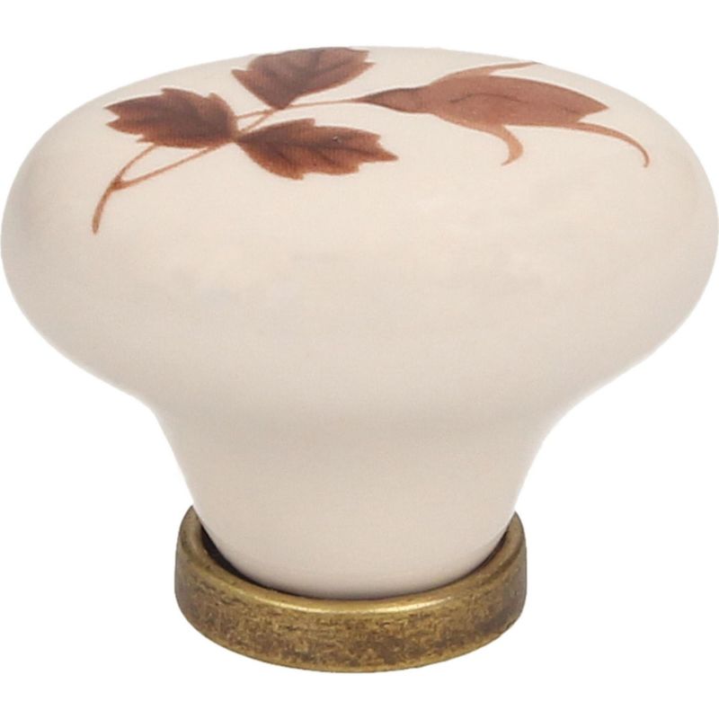 FIXSER - Jalador de Perilla Porcelana Beige 30 mm