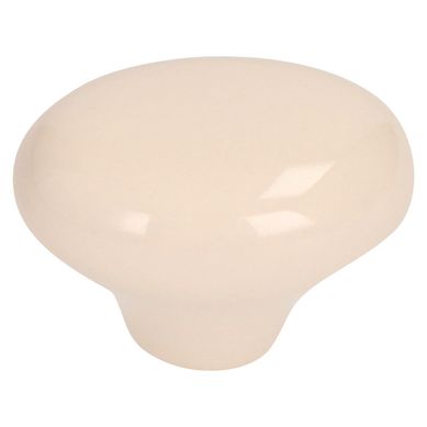 Tirador de Perilla Porcelana Beige Flor 30 mm.
