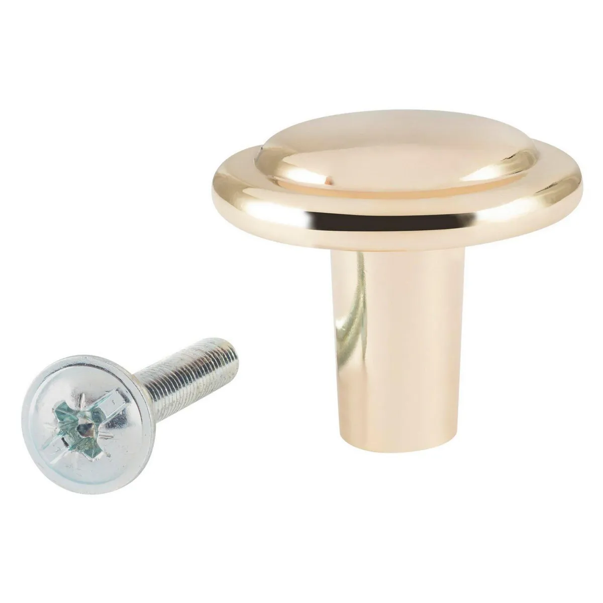 FIXSER - Jalador de Perilla Latón Brillo GA05 25 mm