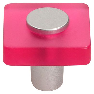 Tirador de Perilla Cuadrada Plstico ABS Magenta