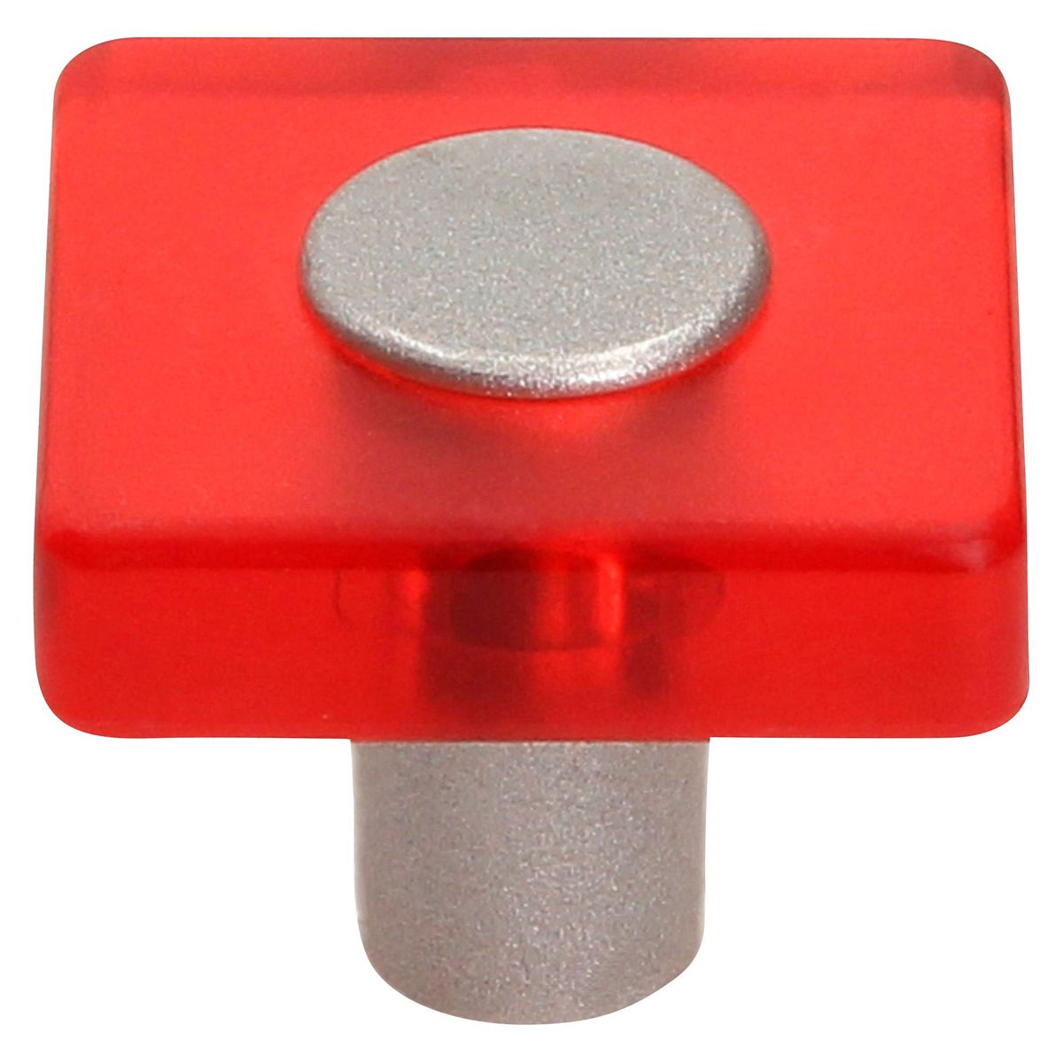 FIXSER - Jalador de Perilla Cuadrada Metacrilato Rojo