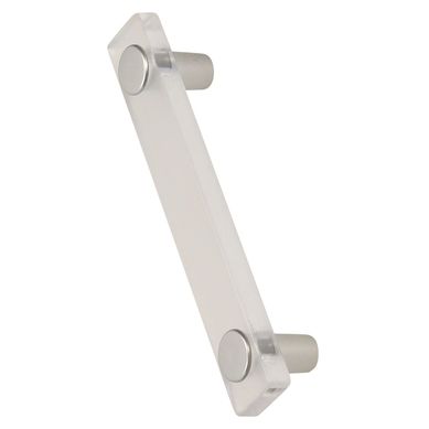 Tirador de Manija Plstico ABS Hielo Cromo Mate 96 mm.