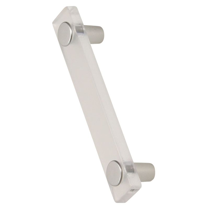 FIXSER - Jalador de Asa Plástico ABS Hielo Cromo Mate 96 mm