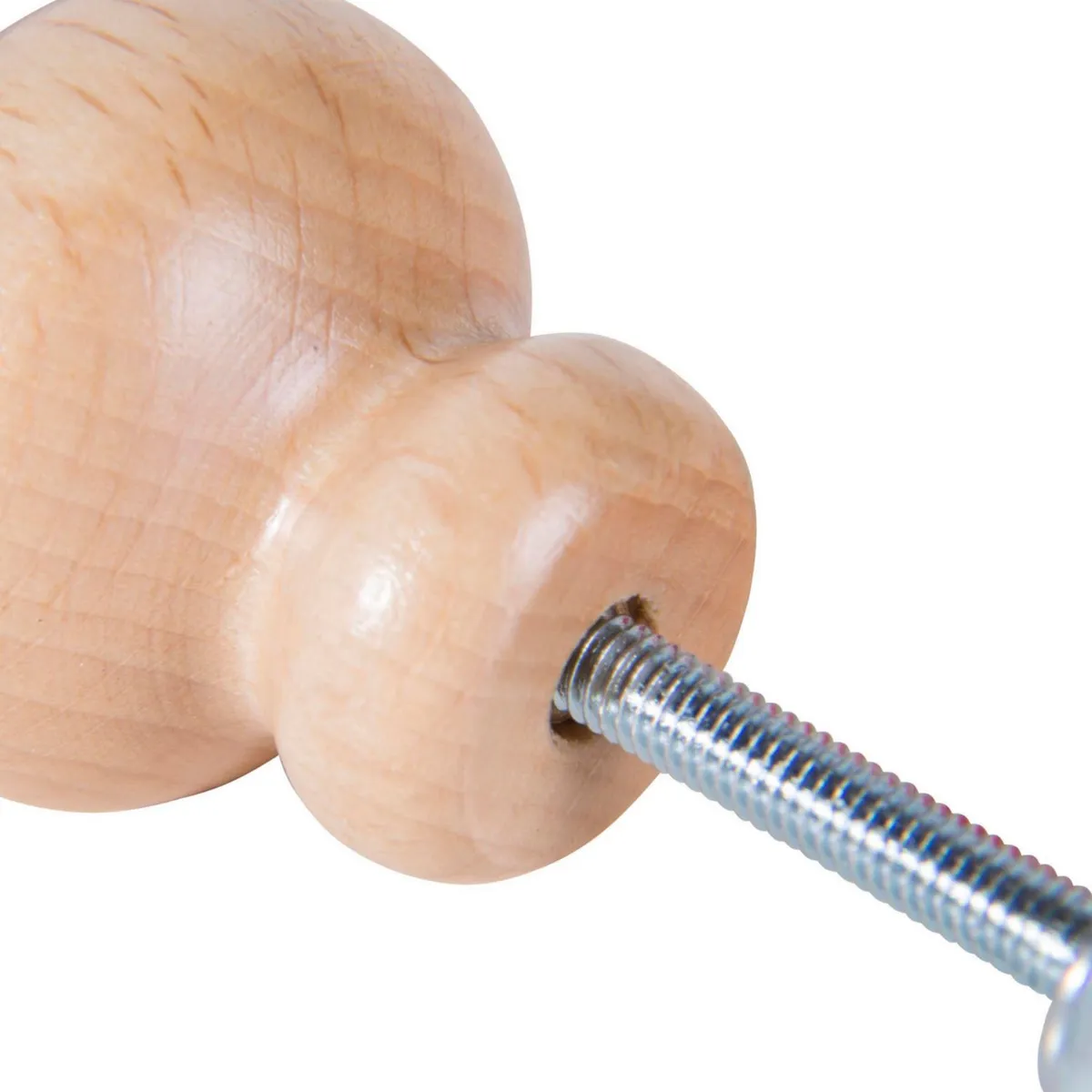 FIXSER - Jalador de Perilla Haya Crudo 401CA 30 mm