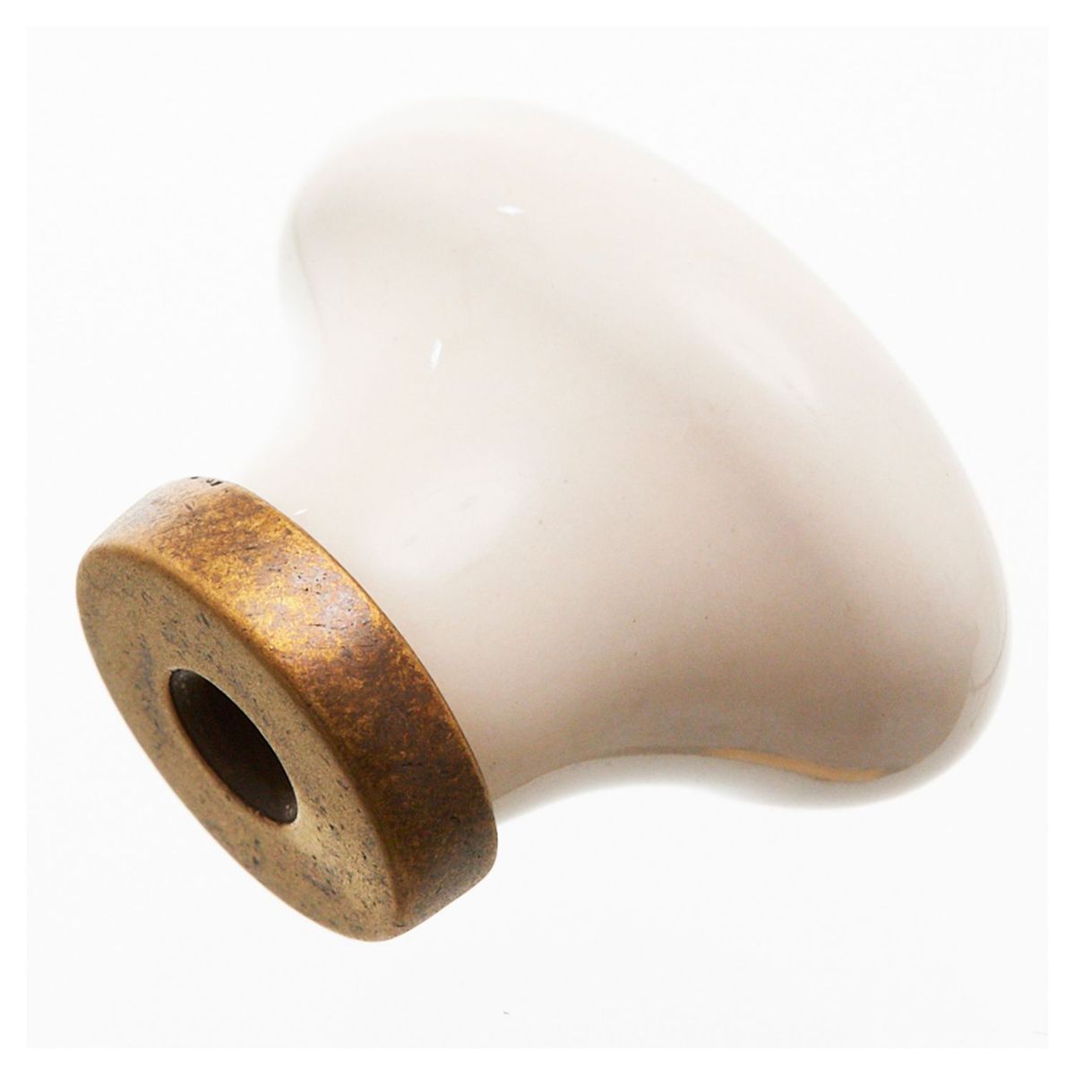 FIXSER - Jalador de Perilla Porcelana Base Flor 30 mm