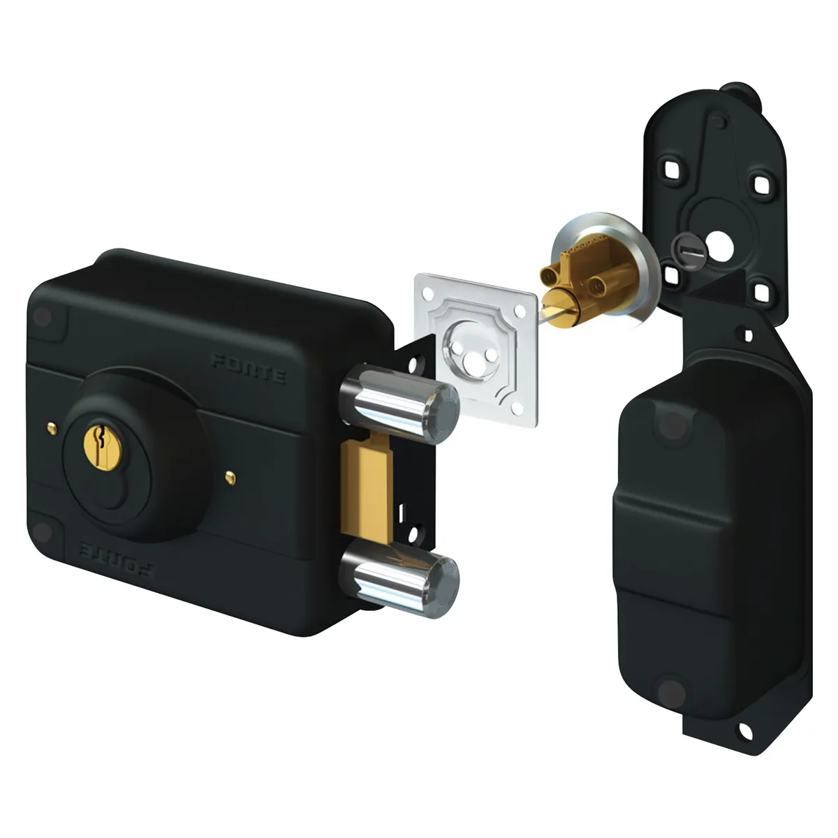 FORTE - Cerradura de Sobreponer Blindada B-4000 Forte