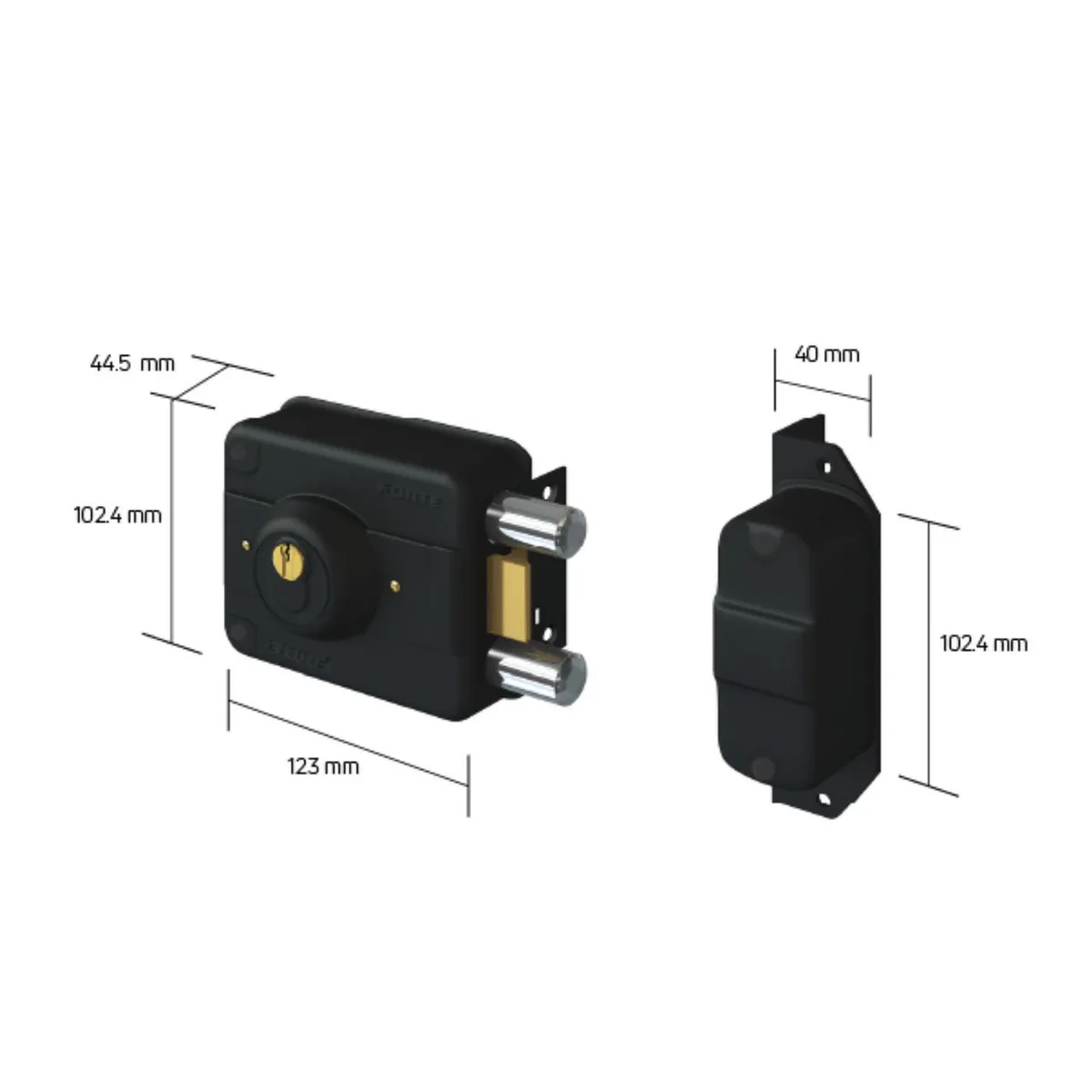 FORTE - Cerradura de Sobreponer Blindada B-4000 Forte