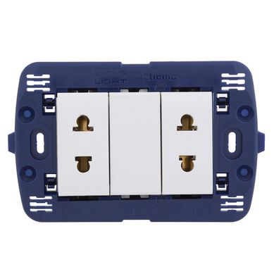 Tomacorriente Doble Living Light Blanco