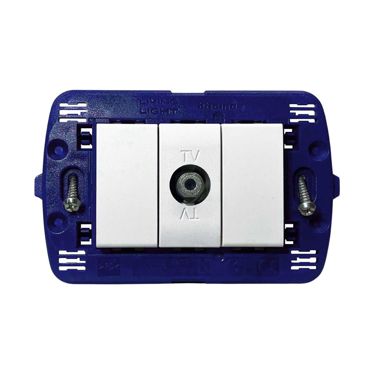 BTICINO - Toma Coaxial TV Living Light Blanco