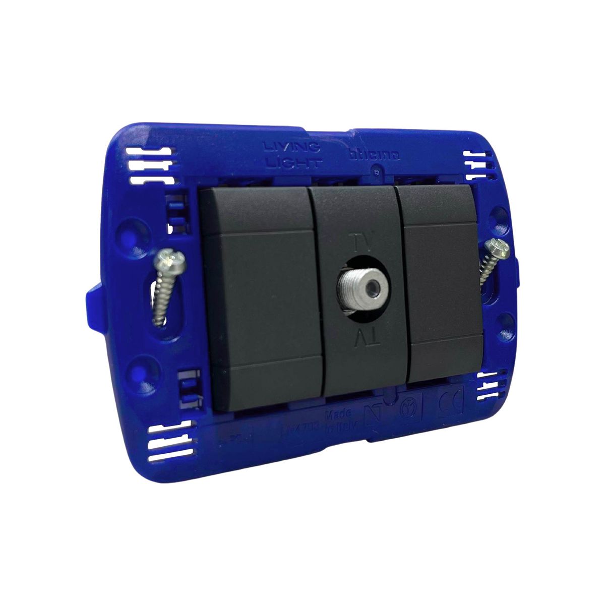 BTICINO - Toma Coaxial TV Living Light Negro