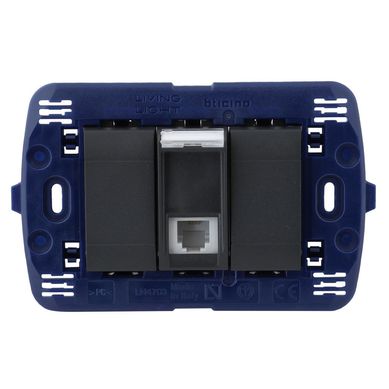Toma Telefonica Living Light Negro
