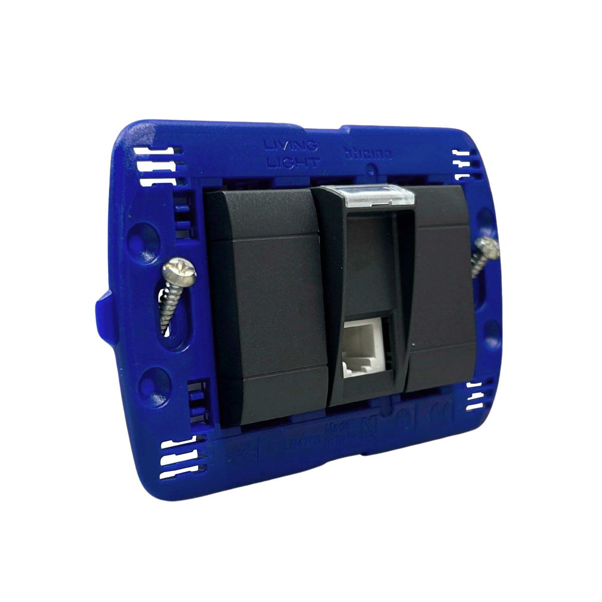 BTICINO - Toma Telefonica Living Light Negro