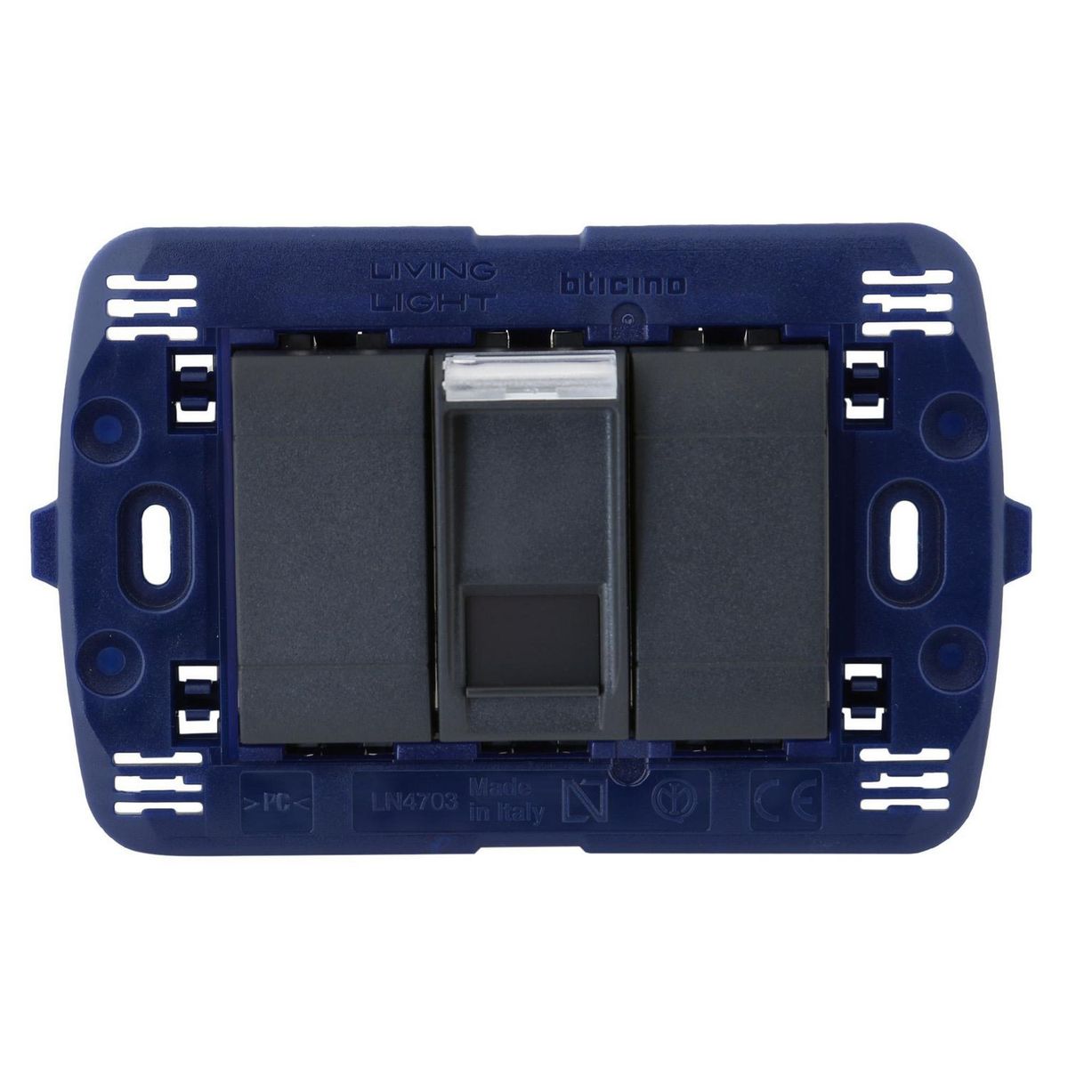 BTICINO - Toma Internet RJ45 Living Light Negro