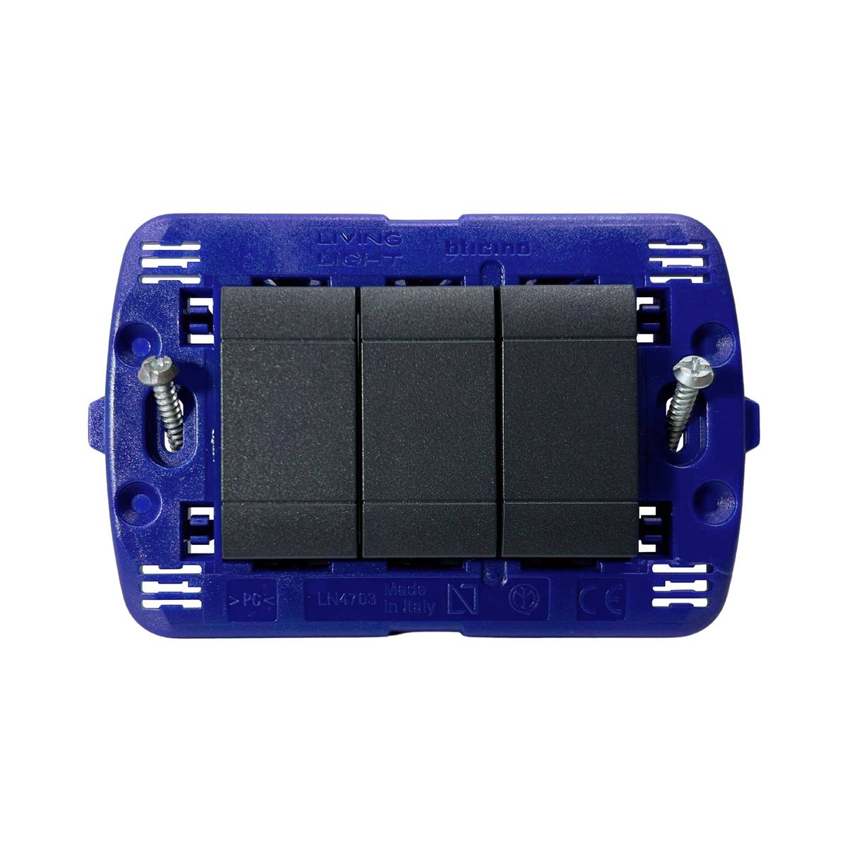 BTICINO - Tapa Ciega Living Light Negro